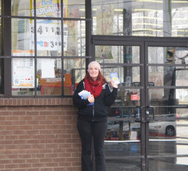 Suzanne Williams, Monique’s eldest daughter,pPassed out TWTH books in chilly Columbus and warmed people’s hearts, one for one!