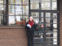 Suzanne Williams, Monique’s eldest daughter,pPassed out TWTH books in chilly Columbus and warmed people’s hearts, one for one!
