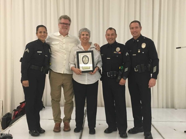 Happy House President Honored by LAPD Mission Division