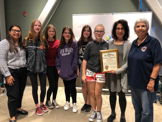 Councilwoman Awards Delphi Students for Helping Happy House