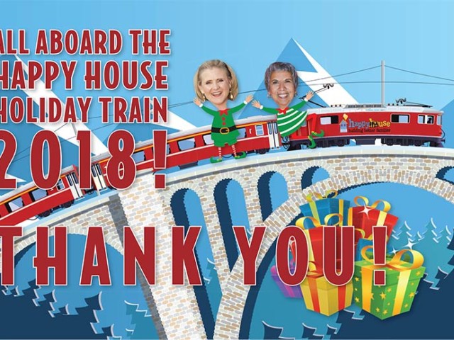The Happy House Holiday Gift Train Arrived!